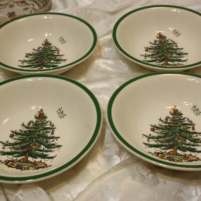 Spode Christmas Tree pasta bowls - 4 (JS/LG)