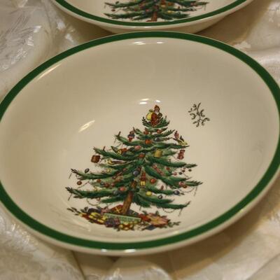 Spode Christmas Tree pasta bowls - 4 (JS/LG)