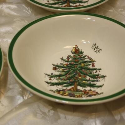 Spode Christmas Tree pasta bowls - 4 (JS/LG)