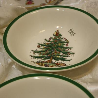 Spode Christmas Tree pasta bowls - 4 (JS/LG)