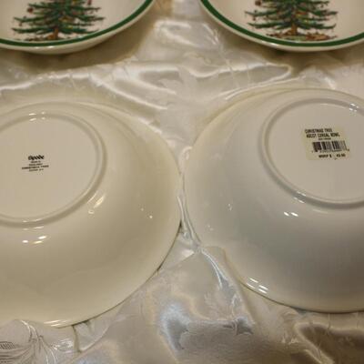 Spode Christmas Tree pasta bowls - 4 (JS/LG)