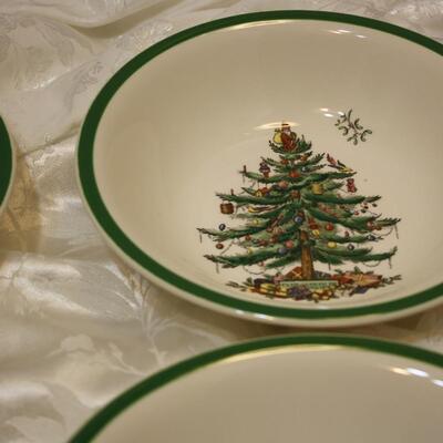 Spode Christmas Tree pasta bowls - 4 (JS/LG)