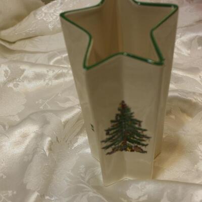 Spode Christmas Tree Star Vase - (JS/LG)