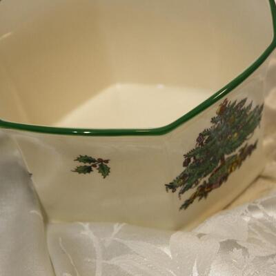 Spode Christmas Tree Vase Planter Bowl - (JS/LG)
