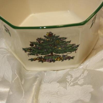 Spode Christmas Tree Vase Planter Bowl - (JS/LG)