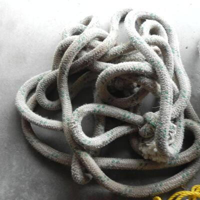 LOT 118  GAS CANS & A VARIETY OF ROPE