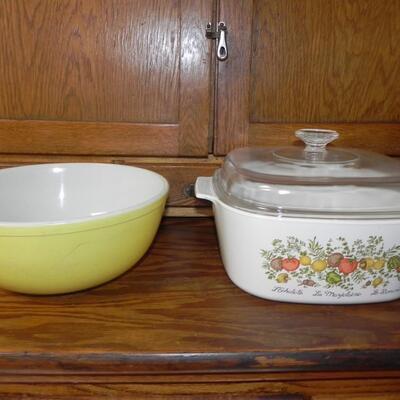LOT 116  PYREX AND CORNING WARE PIECES