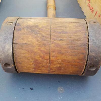 1920's 4 lb. wooden mallet.
