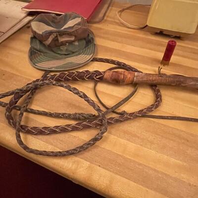 8' leather bull whip