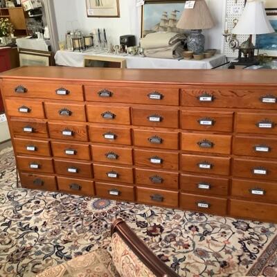 355 Antique Victorian Pine Apothecary Chest 