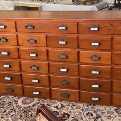 355 Antique Victorian Pine Apothecary Chest 