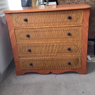 356. Antique Grain Painted Dresser 