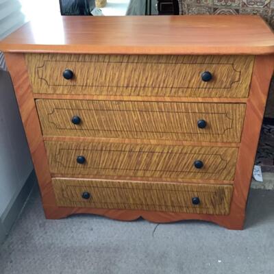 356. Antique Grain Painted Dresser 