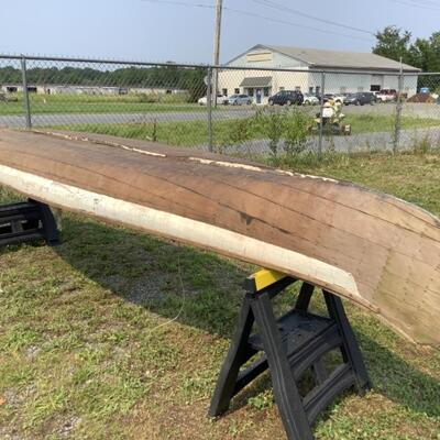 365. Antique Wooden Adirondack 17' Canoe 