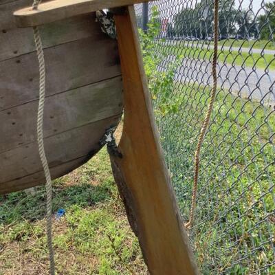 365. Antique Wooden Adirondack 17' Canoe 