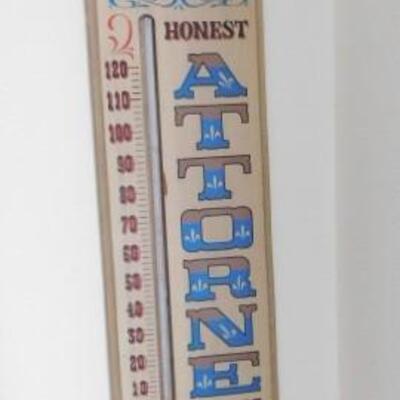 Justice For All Honest Attorney At Law Wall Thermometer