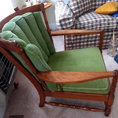 Vintage Mid Century Cushman Paddle Arm Chair