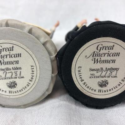 12 Great American Women figurines United States Historical Society