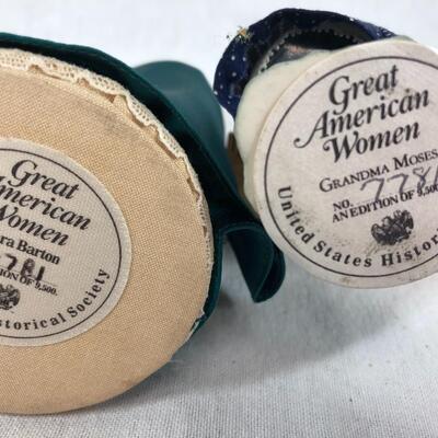 12 Great American Women figurines United States Historical Society