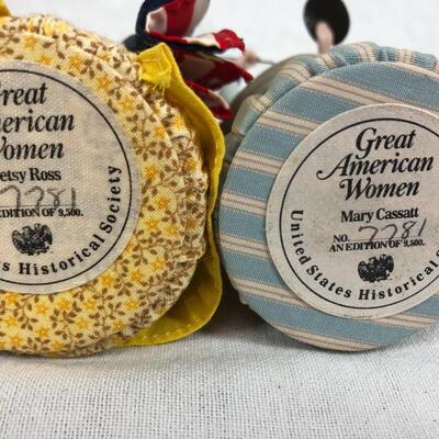 12 Great American Women figurines United States Historical Society