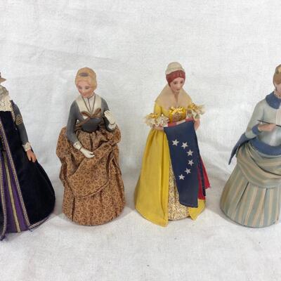 12 Great American Women figurines United States Historical Society
