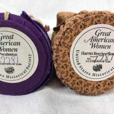 12 Great American Women figurines United States Historical Society