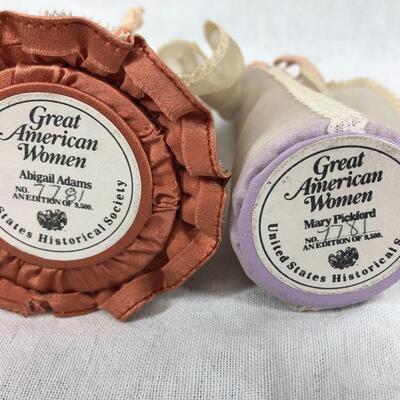 12 Great American Women figurines United States Historical Society