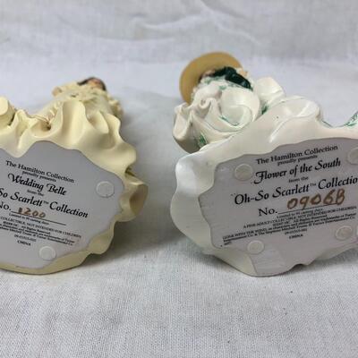 Oh-So Scarlett O'Hara Gone with the Wind 10 Figurines The Hamilton Collection