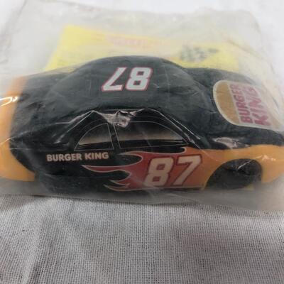 Burger King Kids Club Toy Race Car Joe Nemechek NASCAR in Plastic