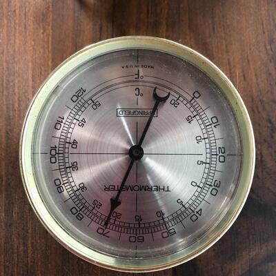 Wall Hanging Springfield Weather Instrument Thermometer Barometer