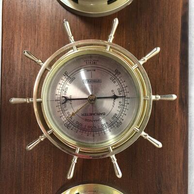 Wall Hanging Springfield Weather Instrument Thermometer Barometer