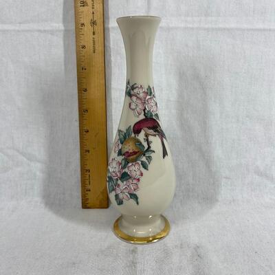 Lenox Serenade flower and bird small bud vase