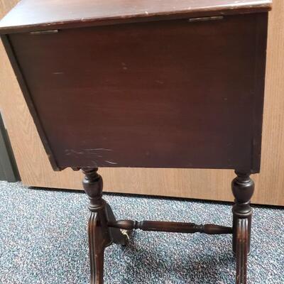 Vintage Wooden Sewing Box 