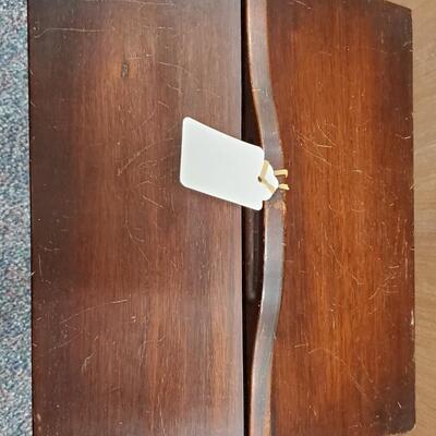 Vintage Wooden Sewing Box 