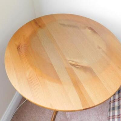 Solid Wood Couch Side Table for Lamps or Plants