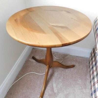 Solid Wood Couch Side Table for Lamps or Plants