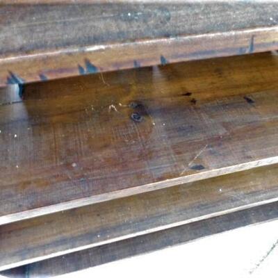 Vintage Hand Crafted Solid Wood Book Shelf 
