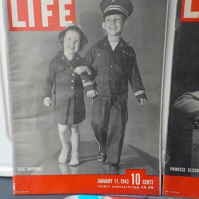 Life's 1942 & 43  Famous Front Military Children & Princess Elizabeth.