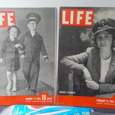 Life's 1942 & 43  Famous Front Military Children & Princess Elizabeth.