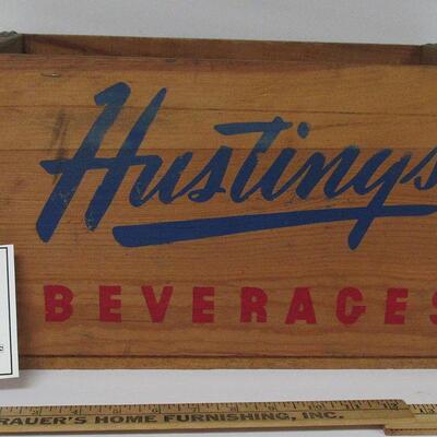 Nice Vintage Hustings Beverage Wood Box, MIlwaukee