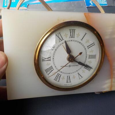 1960's Marble alarm table clock.