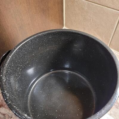 Lot 24: Enamel Canning Pot