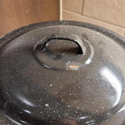 Lot 24: Enamel Canning Pot