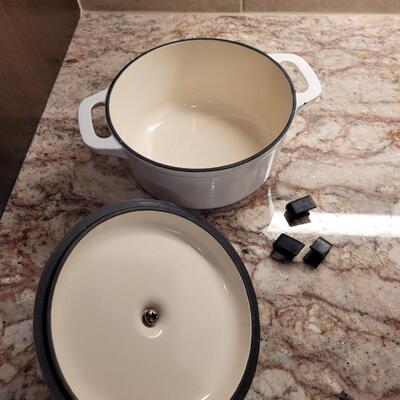 Lot 29: World Market Enamel Pot