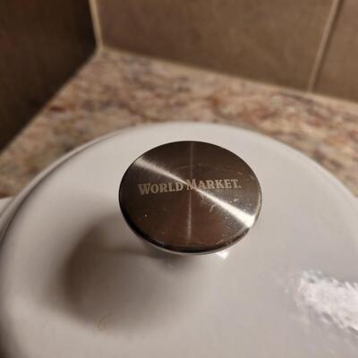 Lot 29: World Market Enamel Pot