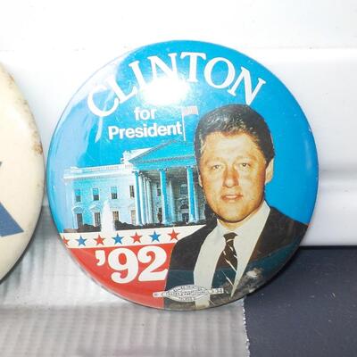 The original Presidential Election pins.