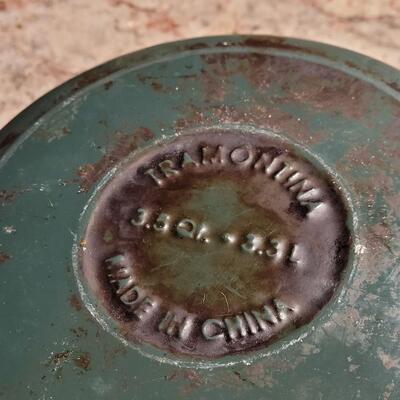 Lot 39: Green Enamel Pot with Lid 