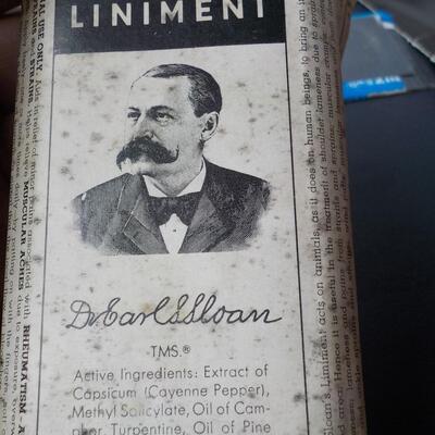 Real 1920's "Sloan's Liniment & Muscatel".