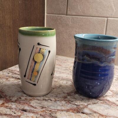 Lot 68: Artist Signed Coffee Cups (2) 