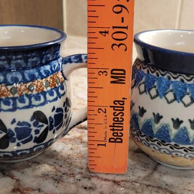 Lot 69: (2) Coffee Cups made in Poland
